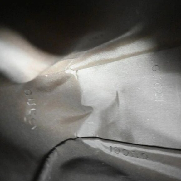 GUCCI GG Logo 2Way Shoulder Hand Bag Bamboo Leather Beige SHW 68TA208 - Picture 12 of 15